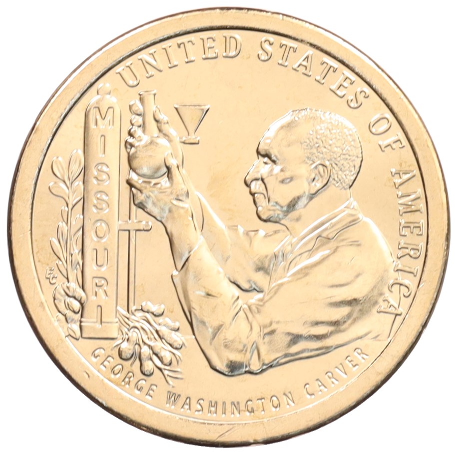 1 доллар 2024 года Р США «Американские инновации — Джордж Вашингтон Карвер» — Фото №1
