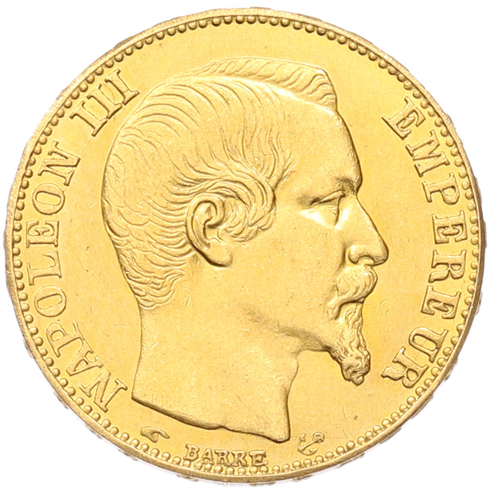 20 франков 1855 года Франция — Фото №2