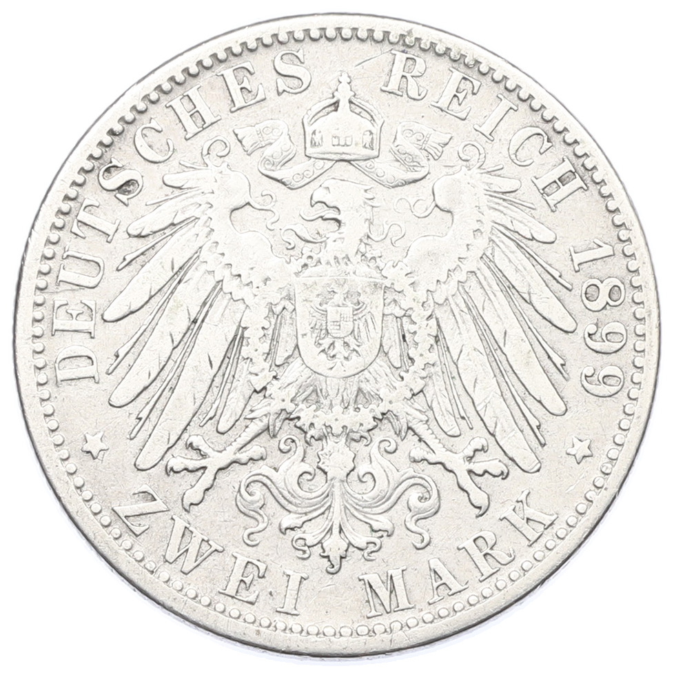 2 марки 1899 года Германия (Бавария) — Фото №2