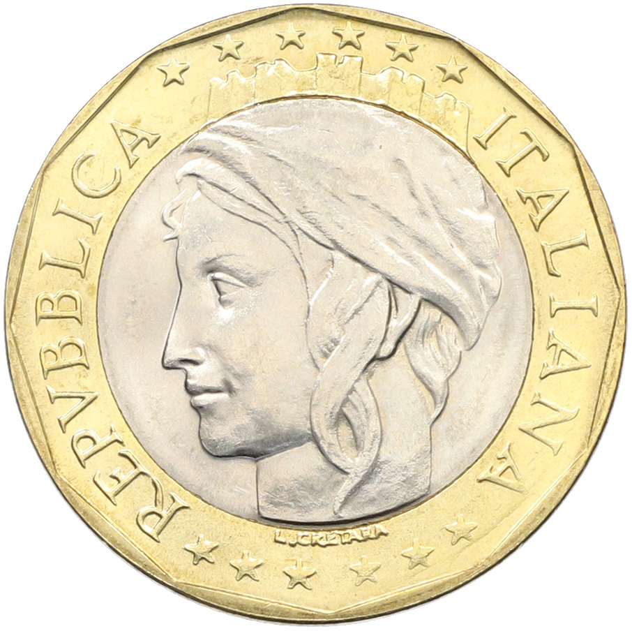 1000 лир 1998 года Италия — Фото №2