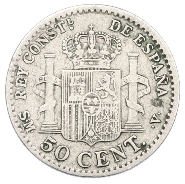 50 сентимо 1904 года Испания — Фото №2
