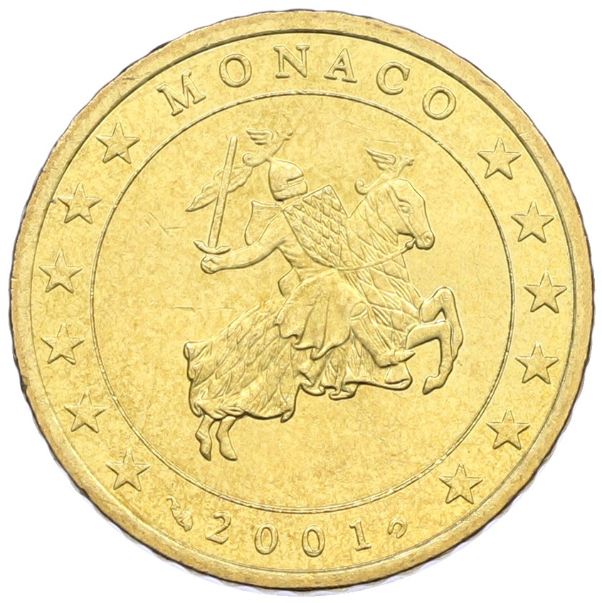 50 евроцентов 2001 года Монако — Фото №1