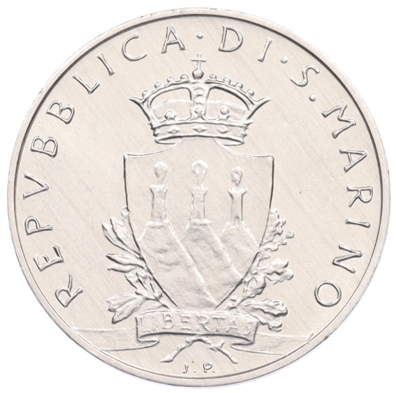 10 лир 1979 года Сан-Марино «Институциональные органы государства» — Фото №2