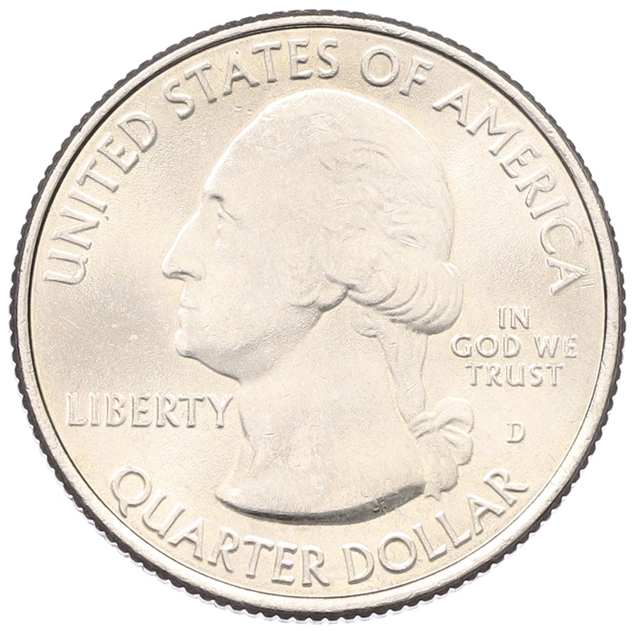 1/4 доллара (25 центов) 2010 года D США «Национальные парки — №3 Йосемитский национальный парк» — Фото №2