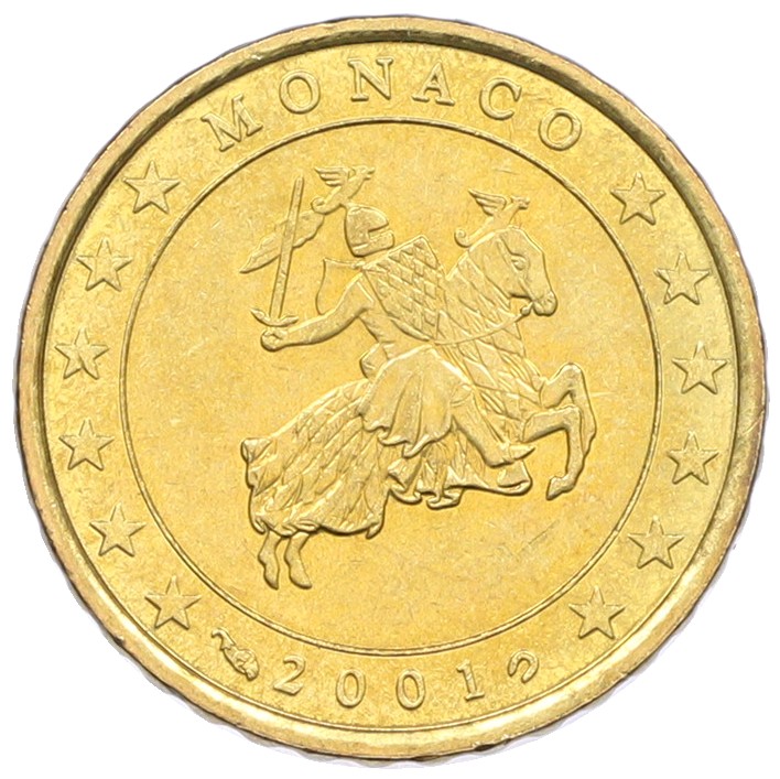 10 евроцентов 2001 года Монако — Фото №1