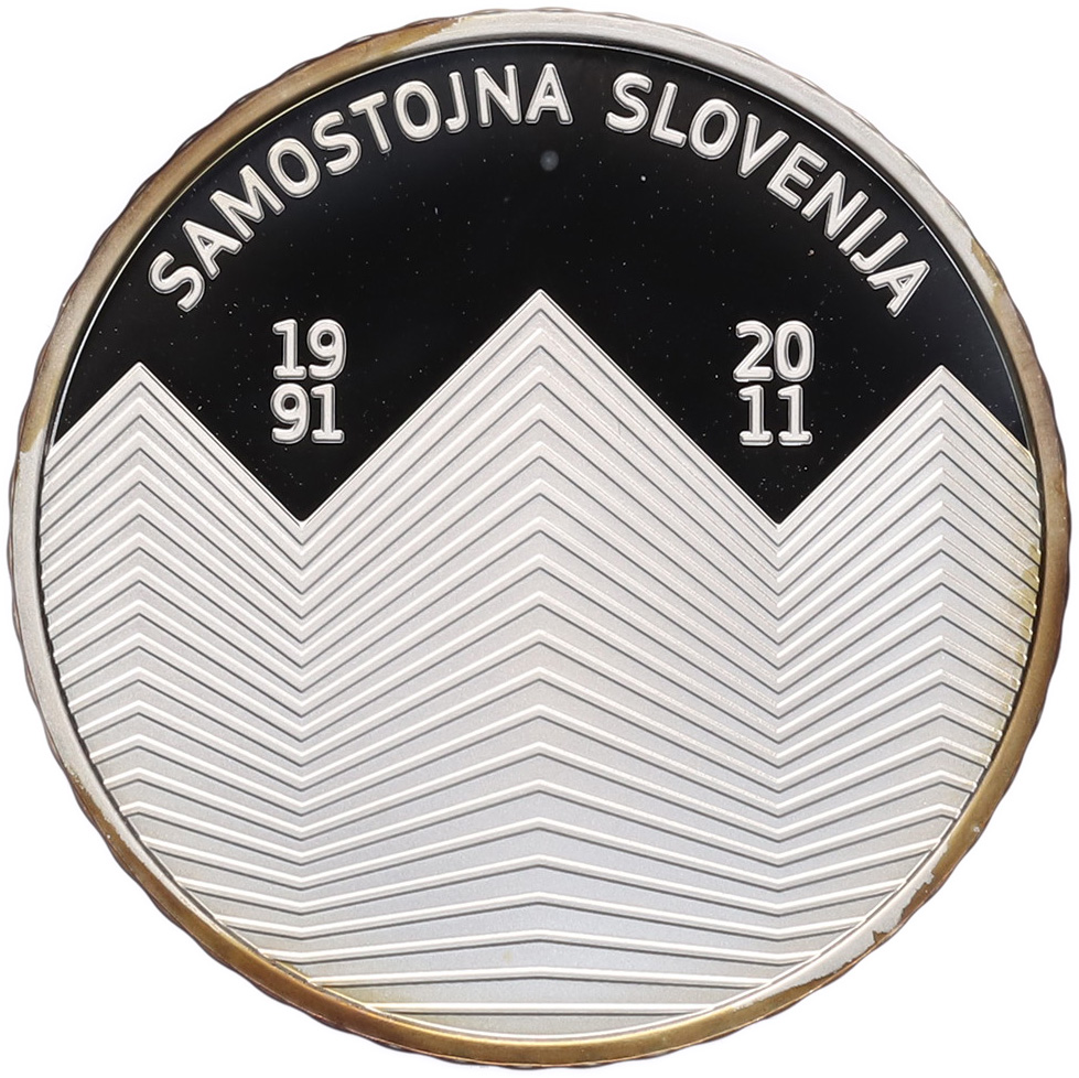 30 евро 2011 года Словения «20 лет независимости Словении» — Фото №1