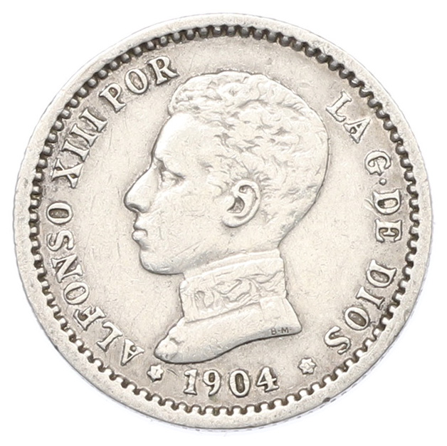 50 сентимо 1904 (10) года Испания — Фото №1