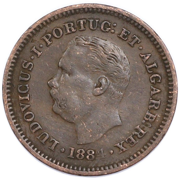 1/8 танга 1884 года Португальская Индия — Фото №2