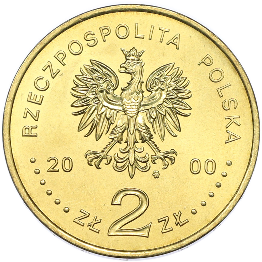 2 злотых 2000 года Польша «Великий Юбилей 2000 года» — Фото №2