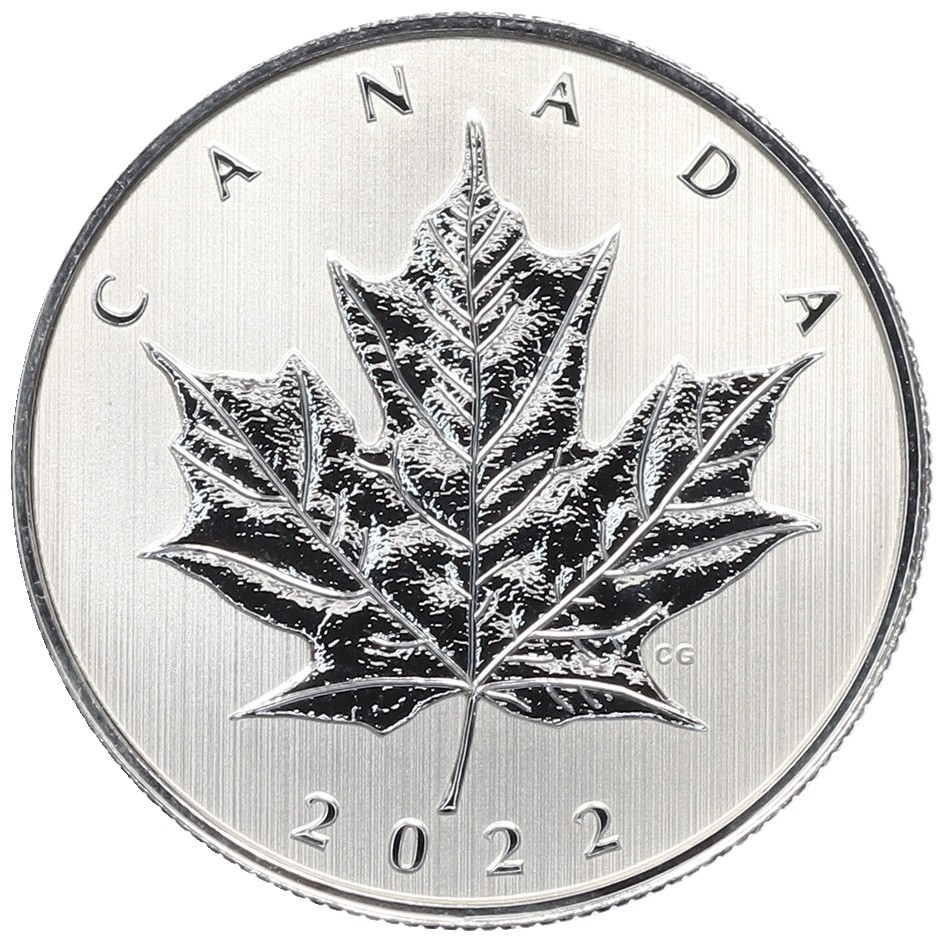 5 долларов 2022 года Канада «Кленовый лист как эмблема Канады» — Фото №1