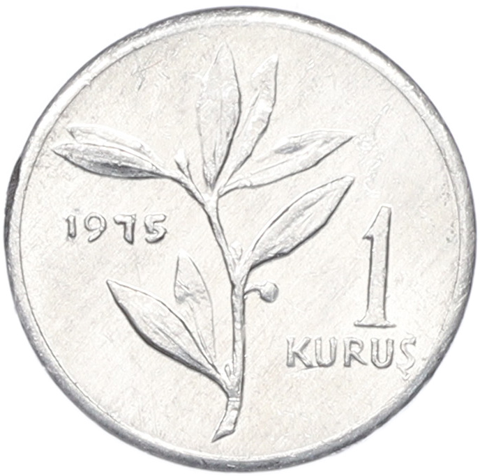 1 куруш 1975 года Турция — Фото №1