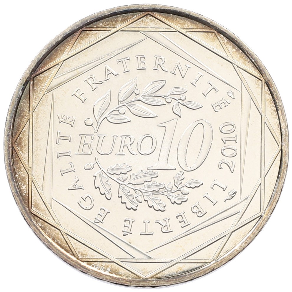 10 евро 2010 года Франция «Регионы Франции — Бургундия» — Фото №2