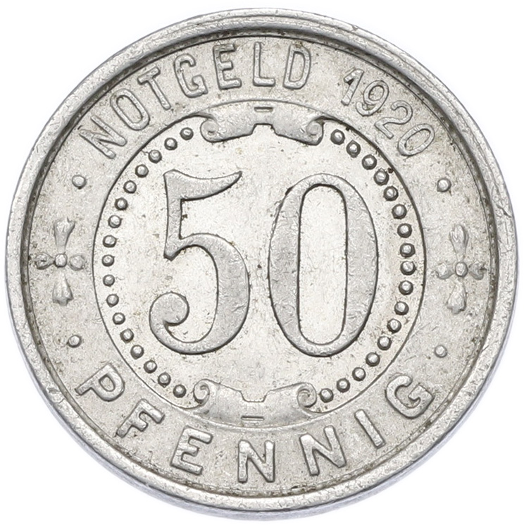 50 пфеннигов 1920 года Германия — город Менден (Нотгельд) — Фото №2