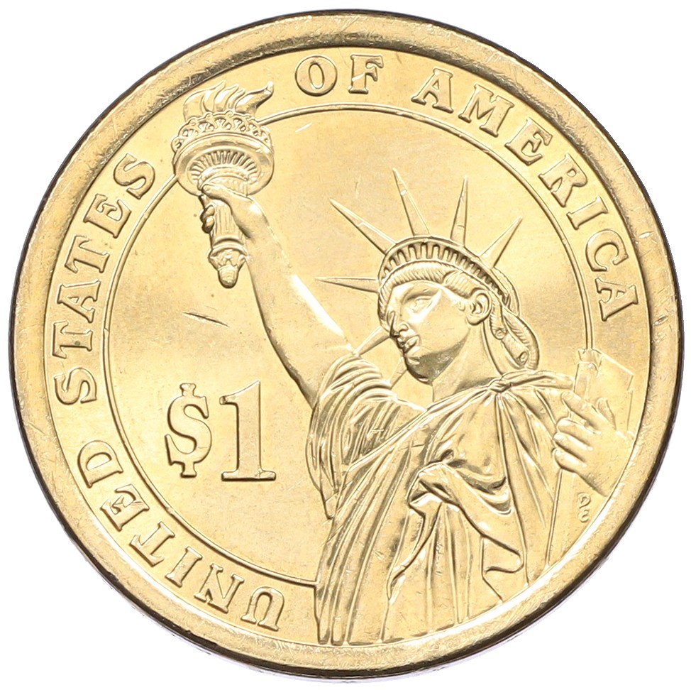 1 доллар 2016 года (D) США «38-й президент США Джеральд Форд» — Фото №2