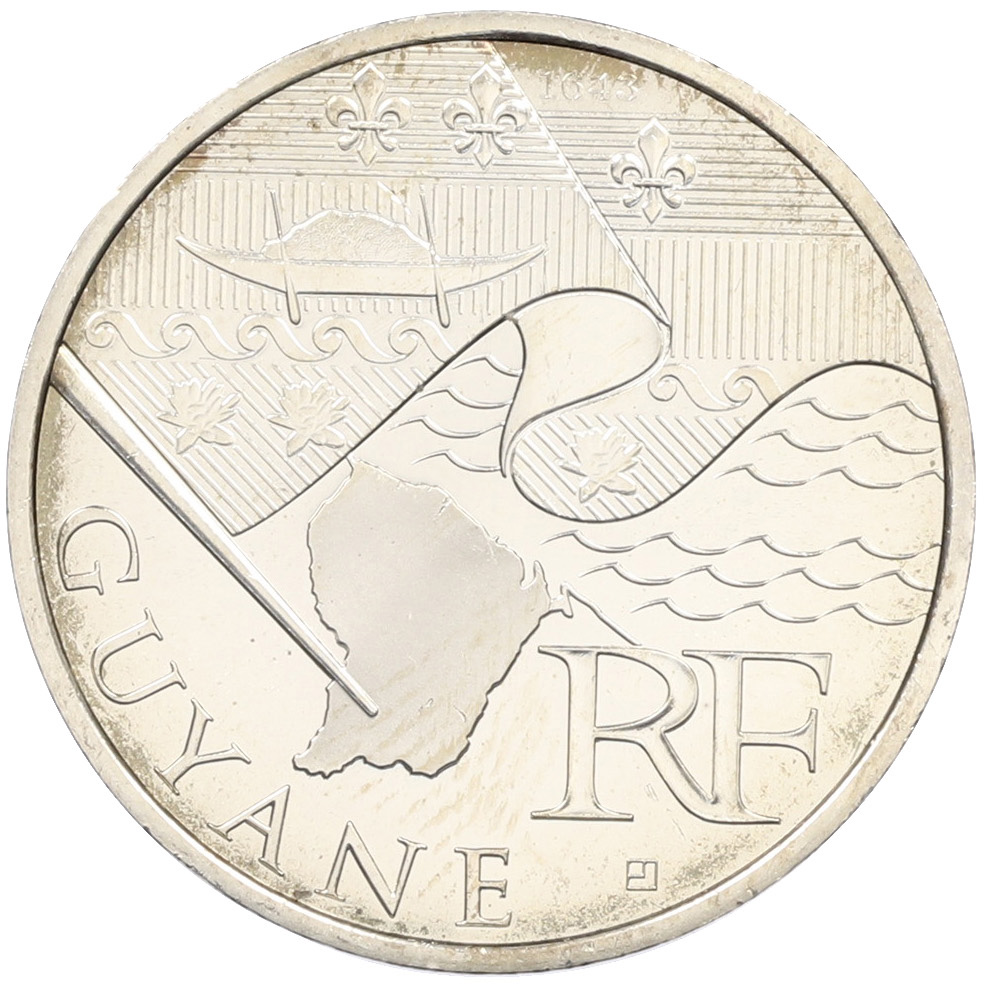 10 евро 2010 года Франция «Регионы Франции — Французская Гвиана» — Фото №1