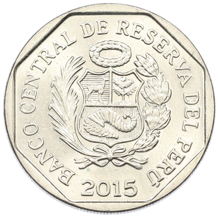 1 новый соль 2015 года Перу «Богатство и гордость Перу — Хуараутамбо» — Фото №2