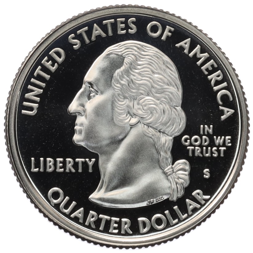 1/4 доллара (25 центов) 2000 года S США «Штаты и территории — Нью-Гэмпшир» — Фото №2