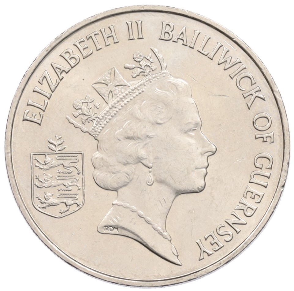 10 пенсов 1985 года Гернси — Фото №2