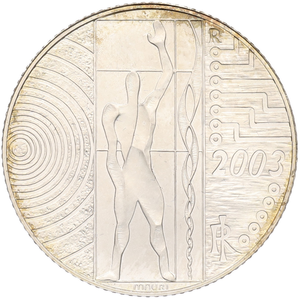 5 евро 2003 года Италия «Труд в Европе» — Фото №1