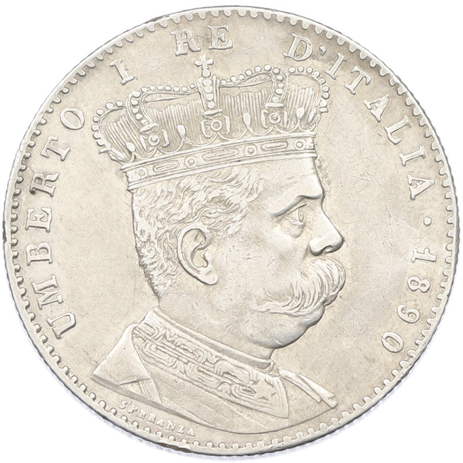 2 лиры 1890 года Итальянская Эритрея — Фото №1