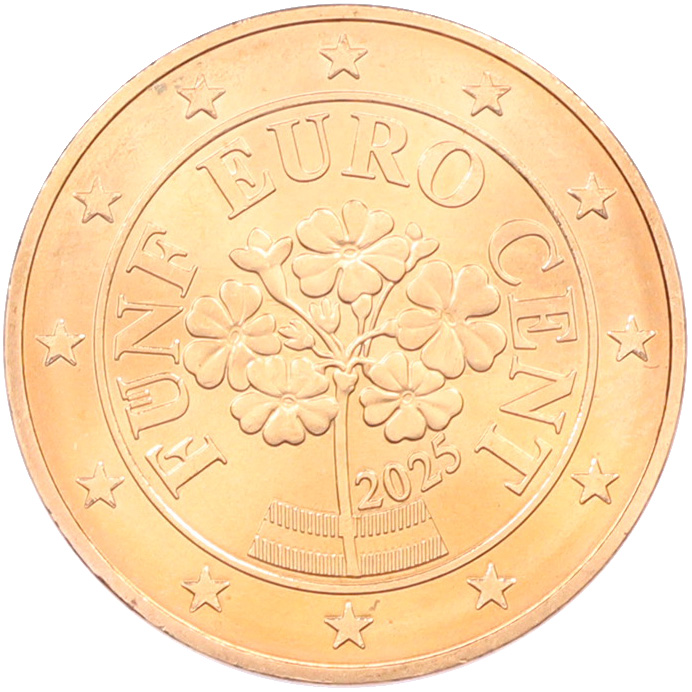 5 евроцентов 2025 года Австрия — Фото №1