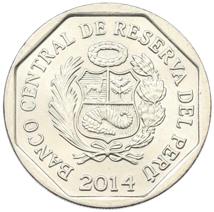 1 новый соль 2014 года Перу «Богатство и гордость Перу — Храм Луны» — Фото №2