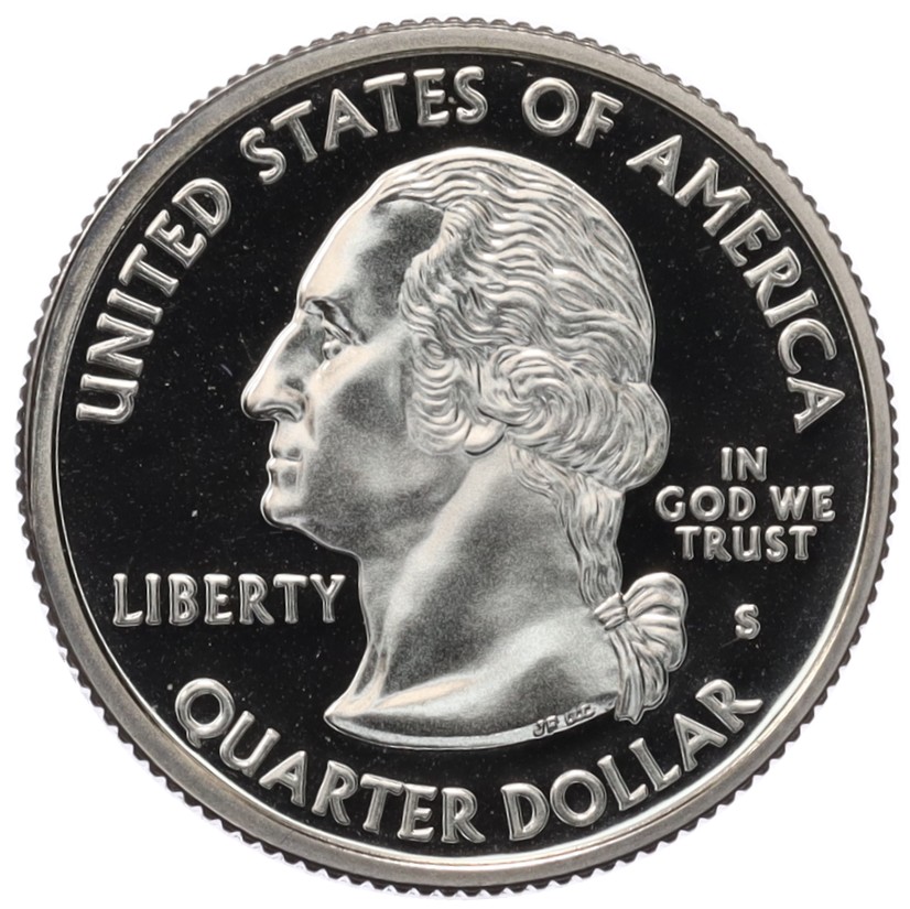 1/4 доллара (25 центов) 2002 года S США «Штаты и территории — Индиана» — Фото №2