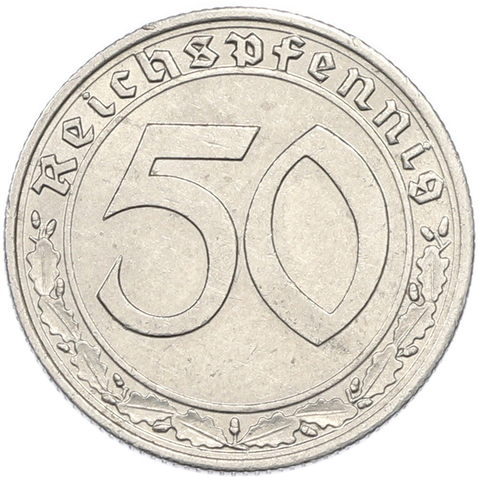 50 рейхспфеннигов 1939 года A Германия — Фото №2