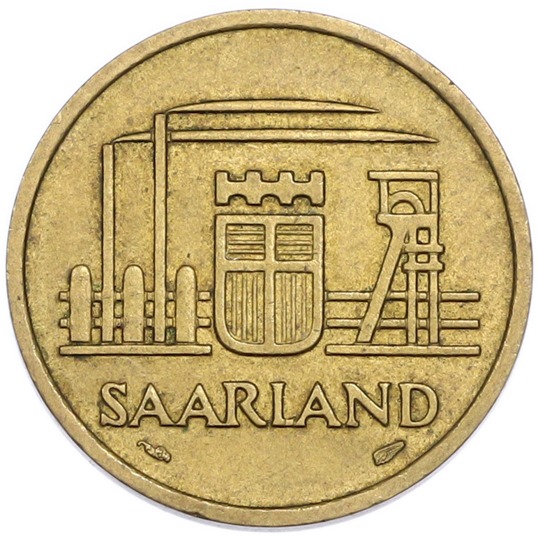 20 франков 1954 года Саар — Фото №2