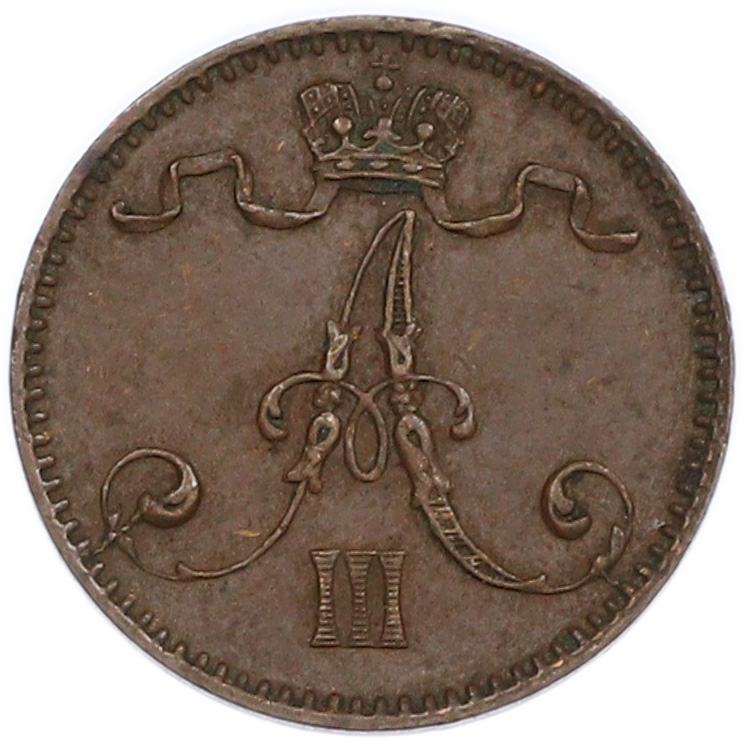 1 пенни 1894 года Русская Финляндия — Фото №2
