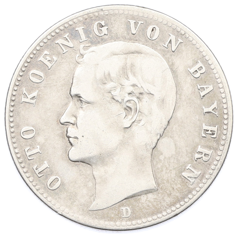 2 марки 1893 года Германия (Бавария) — Фото №1