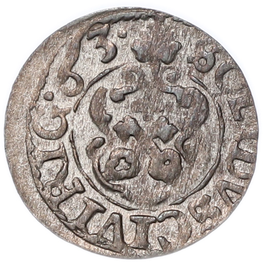 1 солид 1663 года Шведская оккупация Риги — Карл XI — Фото №1