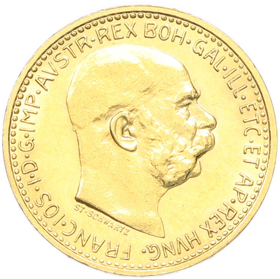 10 крон 1911 года Австрия — Фото №2