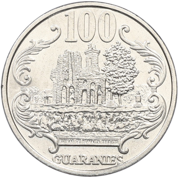 100 гуарани 2016 года Парагвай — Фото №1