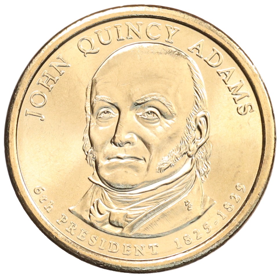1 доллар 2008 года D США «6-й президент США Джон Куинси Адамс» — Фото №1