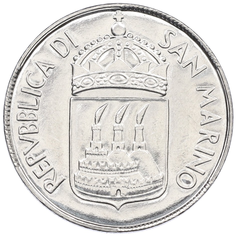 100 лир 1973 года Сан-Марино — Фото №2