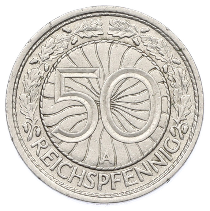 50 рейхспфеннигов 1928 года A Германия — Фото №2