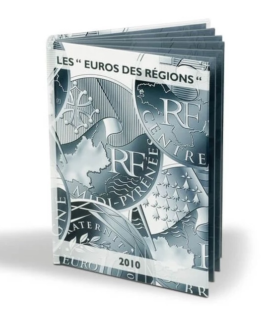 Альбом LEUCHTTURM для набора из 27 монет 10 евро 2010 года Франция «Регионы Франции» — Фото №1