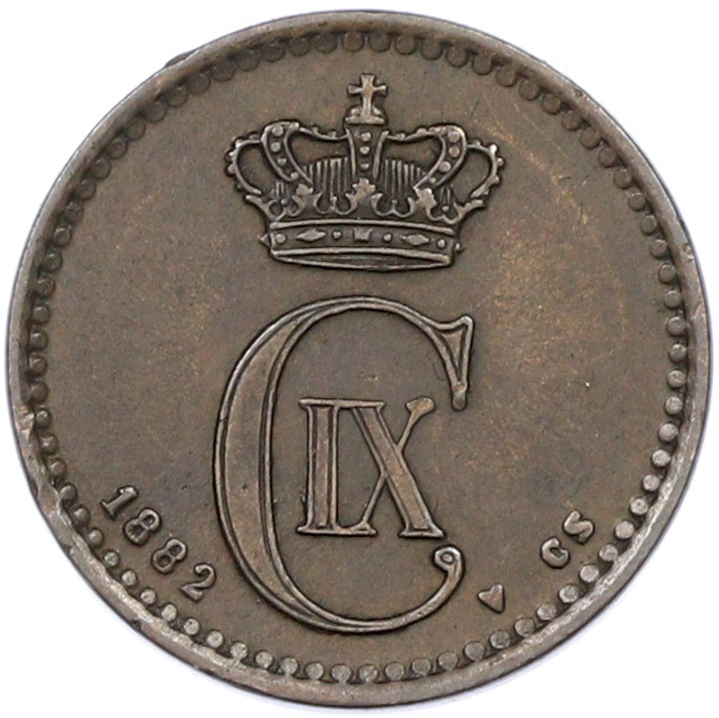 1 эре 1882 года Дания — Фото №2