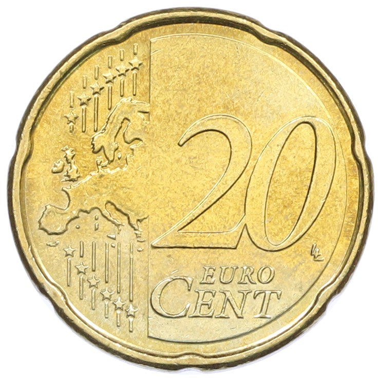 20 евроцентов 2009 года Франция — Фото №2