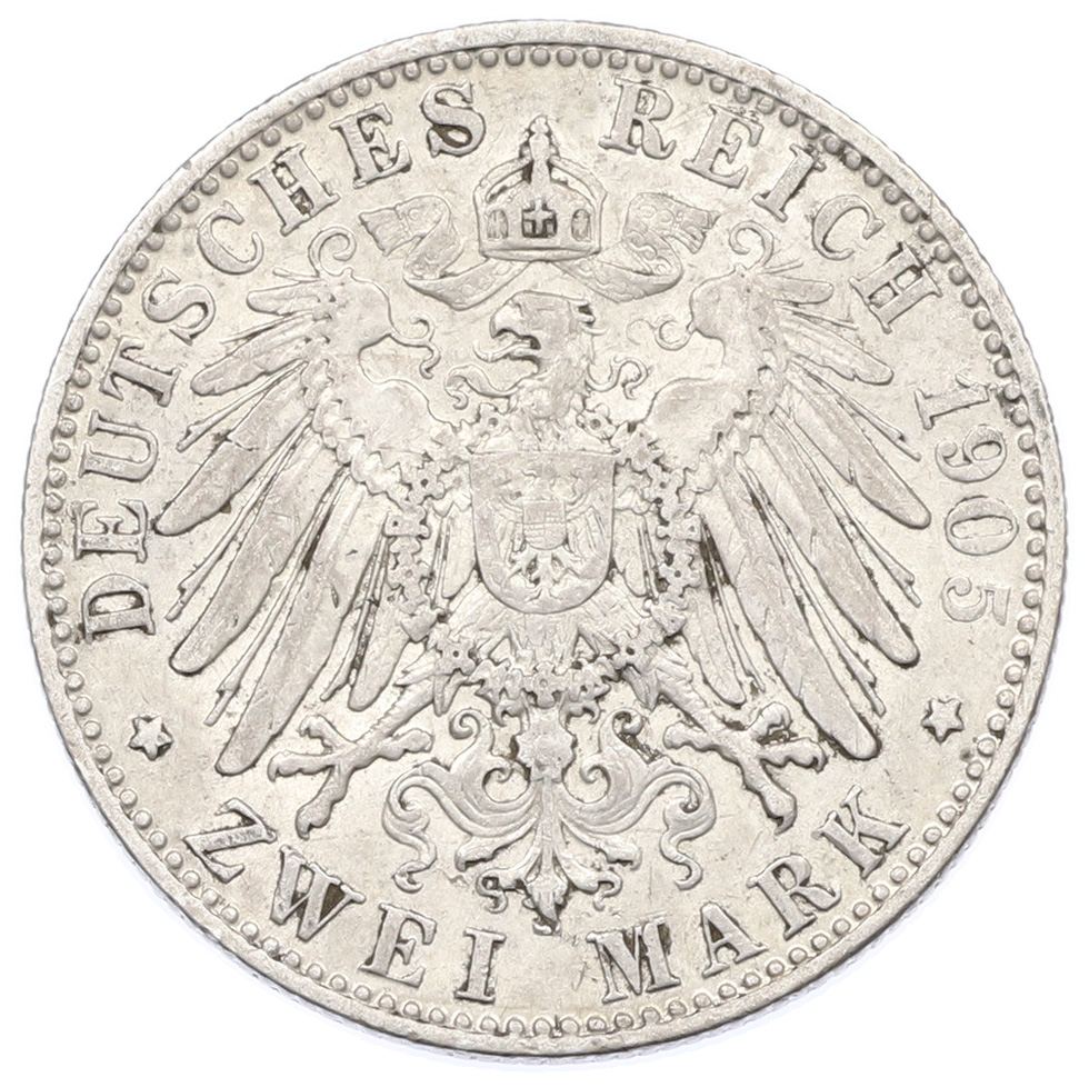 2 марки 1905 года Германия (Бавария) — Фото №2