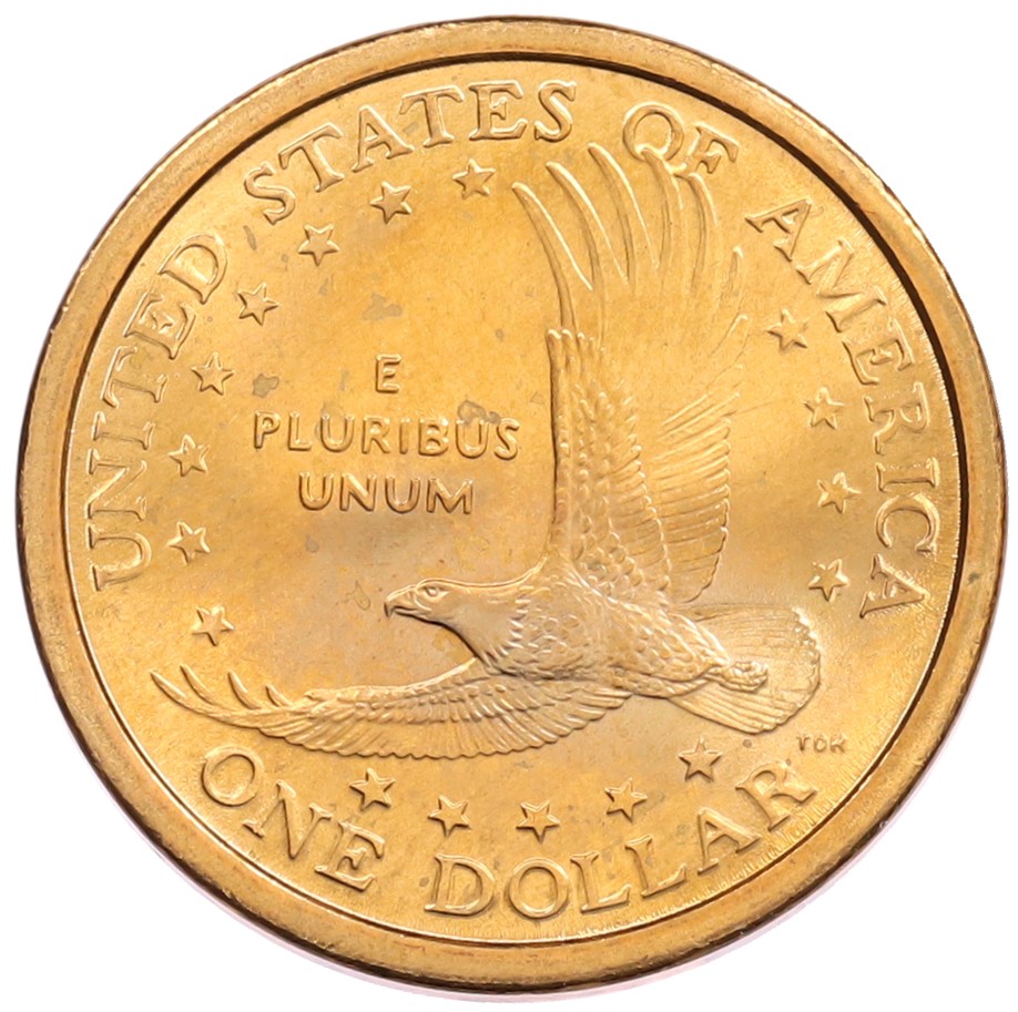 1 доллар 2000 года P США Сакагавея «Парящий орел» — Фото №2