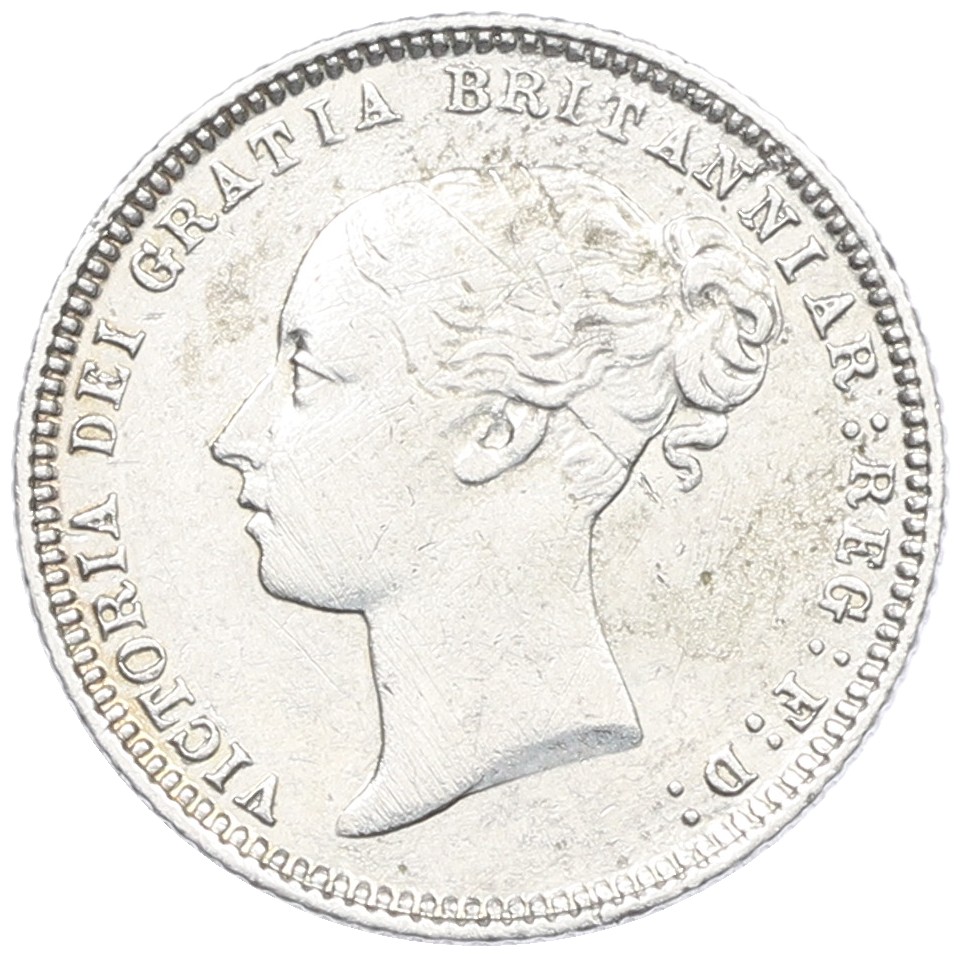 6 пенсов 1873 года Великобритания — Фото №2