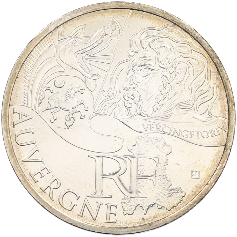 10 евро 2012 года Франция «Регионы Франции — Овернь» — Фото №1