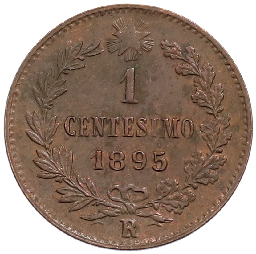 1 чентезимо 1895 года Италия — Фото №1