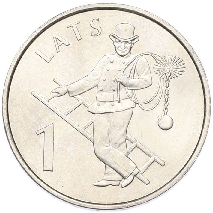 1 лат 2008 года Латвия «Трубочист» — Фото №1