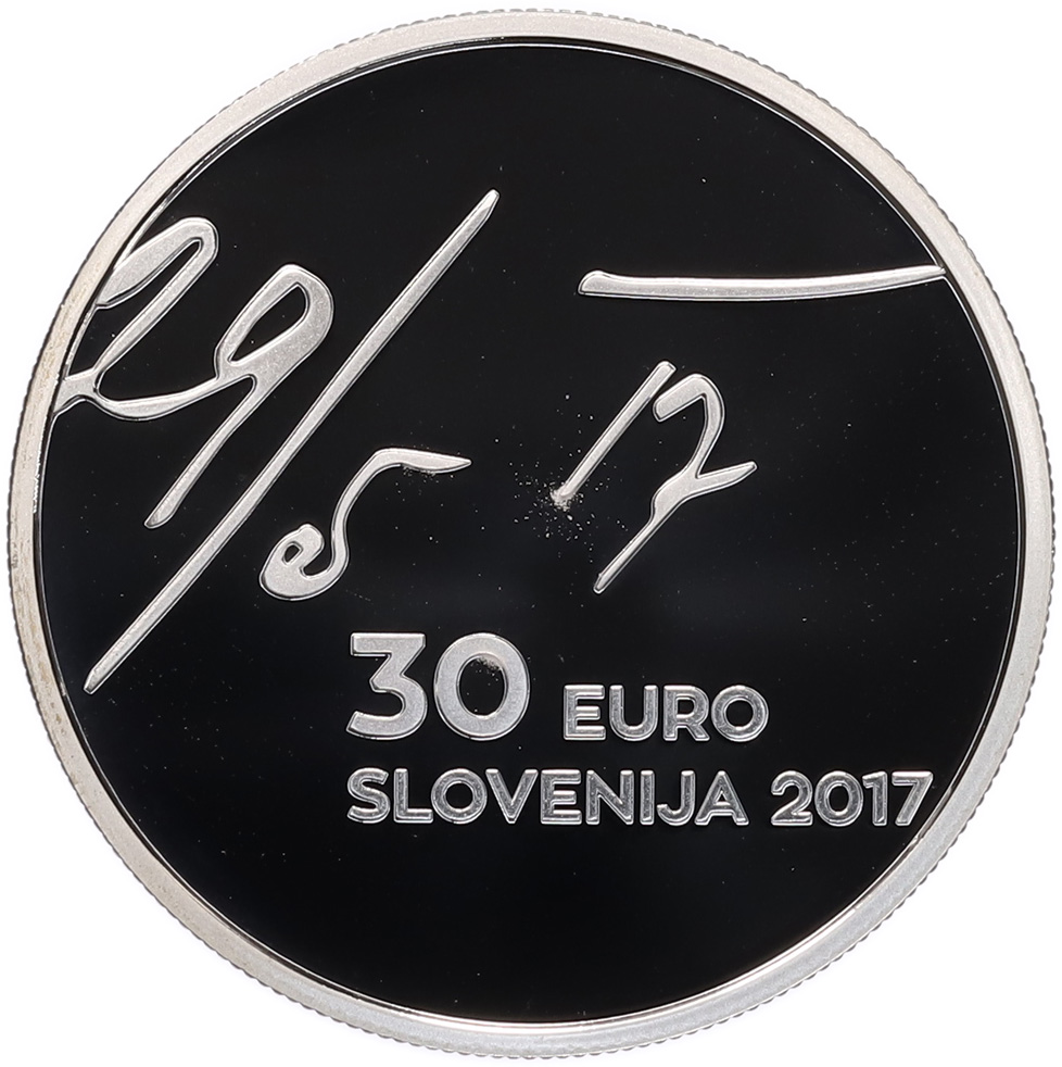 30 евро 2017 года Словения «100 лет майской декларации» — Фото №1