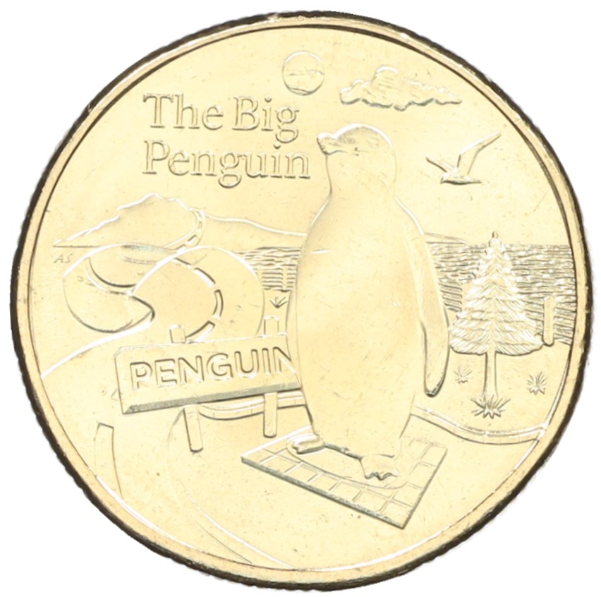 1 доллар 2025 года Австралия «Австралийские Большие Вещи — Большой пингвин» — Фото №1