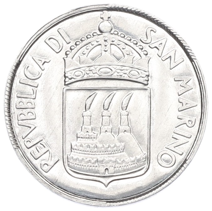5 лир 1973 года Сан-Марино — Фото №2