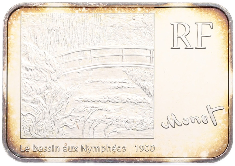 5 евро 2009 года Франция «Художники — Клод Моне» — Фото №2